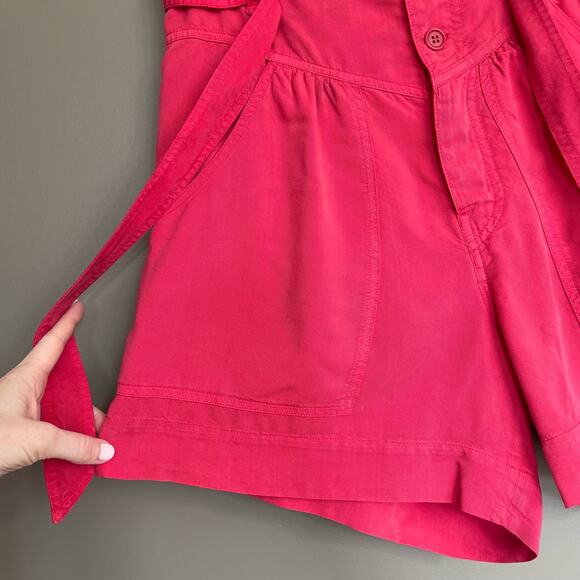 Isabel Marant Flink Suspender Shorts Pink Size Medium High Rise Chic Sexy Loose - Picture 9 of 16